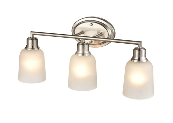 Bathroom Fixtures Three Lights by Millennium ( 59 | 2803-BN Amberle ) 