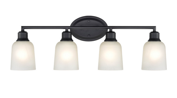 Bathroom Fixtures Four Lights by Millennium ( 59 | 2804-MB Amberle ) 