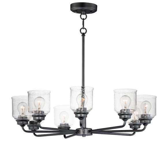 Mid. Chandeliers Glass Up by Maxim ( 16 | 12268CDBK Acadia ) 