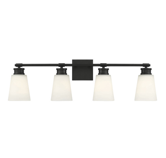 Bathroom Fixtures Four Lights by Meridian ( 446 | M80056MBK ) 