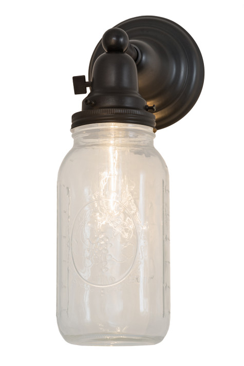 Sconces Single Glass by Meyda Tiffany ( 57 | 167353 Mason Jar ) 