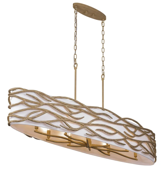 Linear/Island Drum Shade by Minka-Lavery ( 7 | 3717-788 Branch Reality ) 