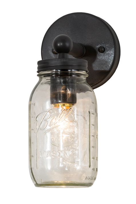 Sconces Single Glass by Meyda Tiffany ( 57 | 168512 Mason Jar ) 