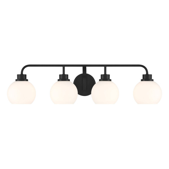 Bathroom Fixtures Four Lights by Meridian ( 446 | M80082MBK ) 