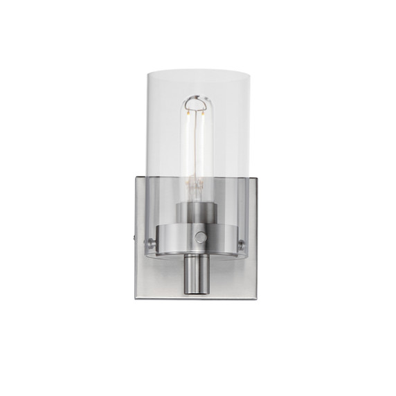 Sconces Single Glass by Maxim ( 16 | 12401CLSN Pinn ) 