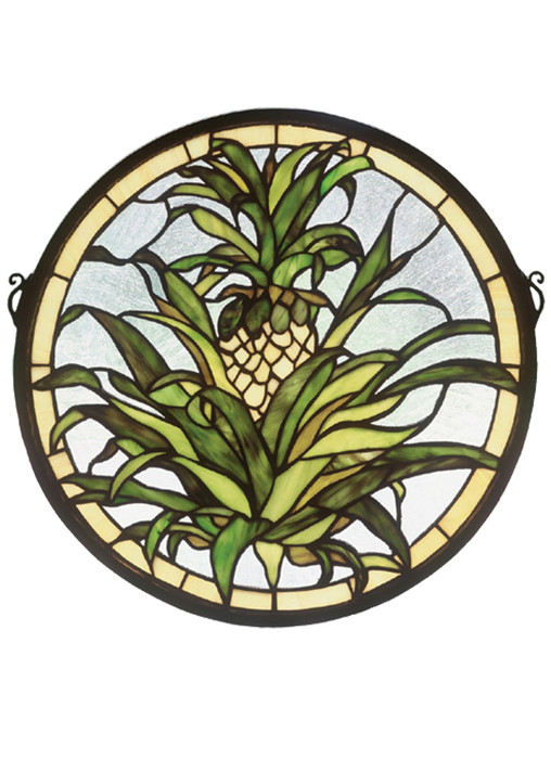 Home Accents Tiffany Windows/Wall Panels by Meyda Tiffany ( 57 | 48550 Welcome Pineapple ) 