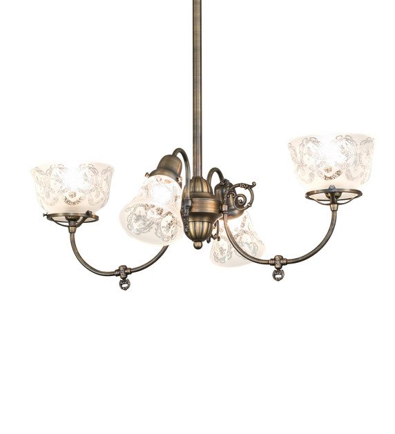 Mid. Chandeliers Glass Up by Meyda Tiffany ( 57 | 279290 Revival ) 