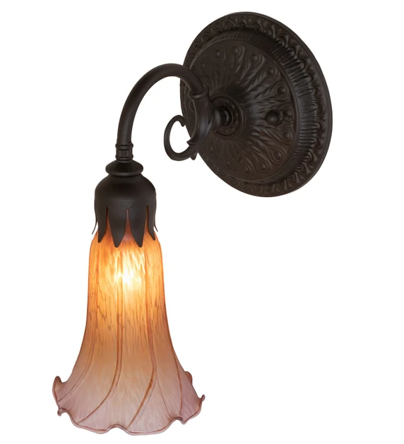 Sconces Single Glass by Meyda Tiffany ( 57 | 260478 Amber/Purple ) 