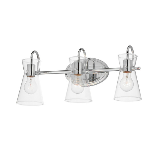 Bathroom Fixtures Three Lights by Maxim ( 16 | 12483CLPC Ava ) 