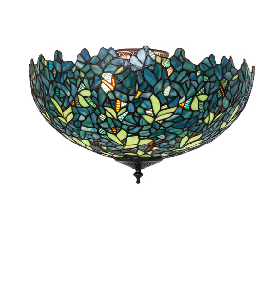 Semi-Flush Mts. Bowl Style by Meyda Tiffany ( 57 | 281748 Nightfall Wisteria ) 