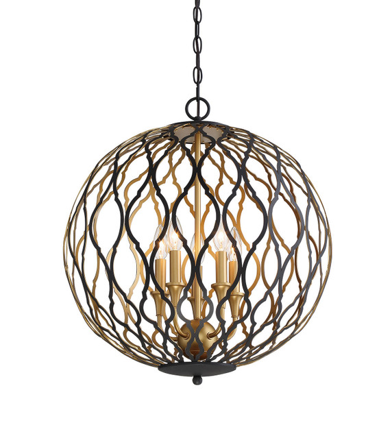 Pendants Sphere by Minka-Lavery ( 7 | 2405-680 Gilded Glam ) 