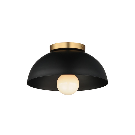 Flush Mounts Metal Shade by Maxim ( 16 | 10020BKNAB Thelonious ) 
