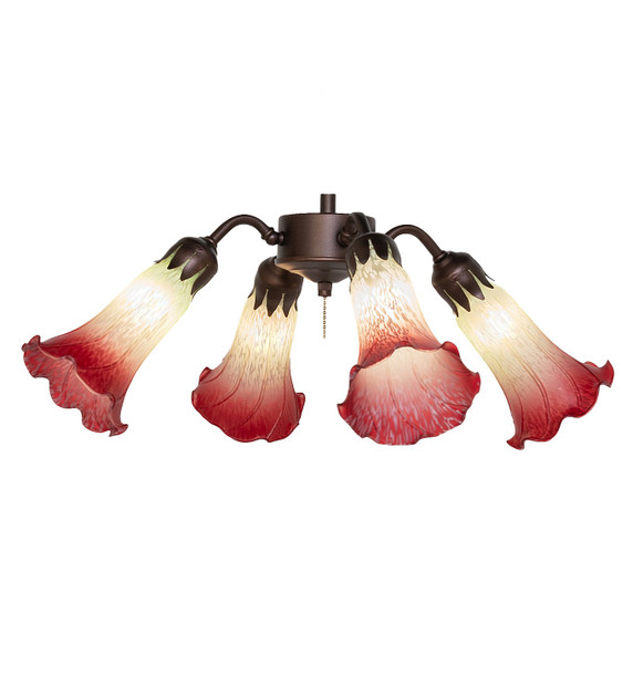 Fans Light Kits by Meyda Tiffany ( 57 | 261501 Seafoam/Cranberry ) 