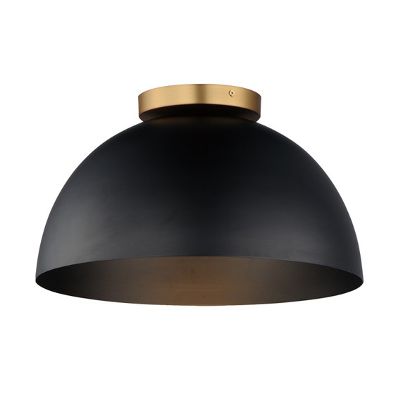 Flush Mounts Metal Shade by Maxim ( 16 | 10029BKNAB Thelonious ) 