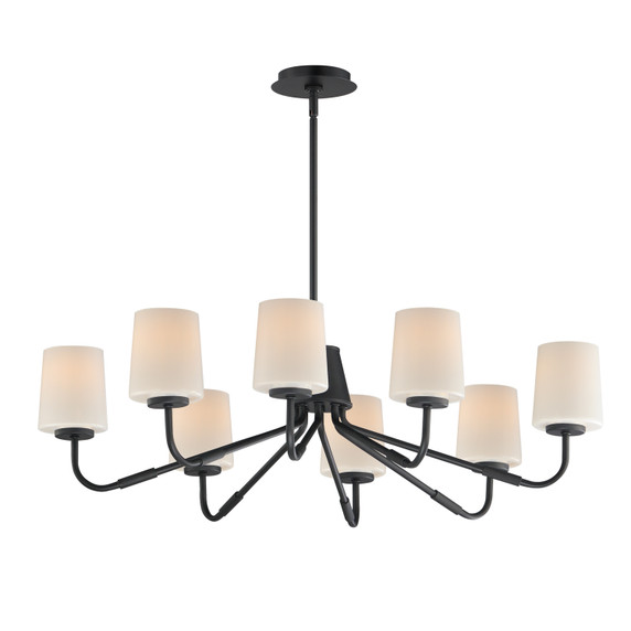 Mid. Chandeliers Glass Up by Maxim ( 16 | 12698WTBK Durham ) 