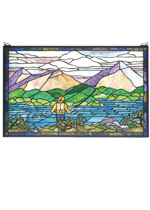 Home Accents Tiffany Windows/Wall Panels by Meyda Tiffany ( 57 | 73649 Fly Fishing ) 