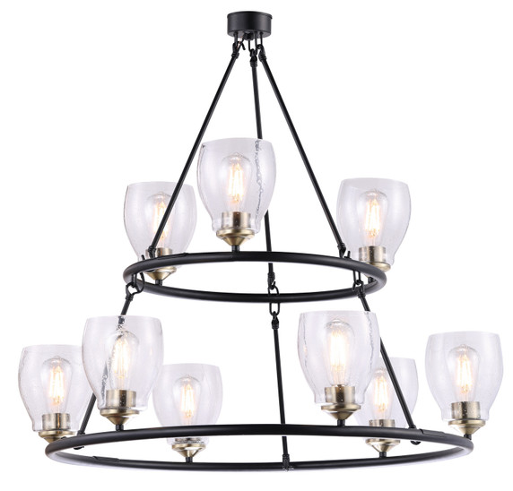 Mid. Chandeliers Glass Up by Minka-Lavery ( 7 | 2439-878 Winsley ) 