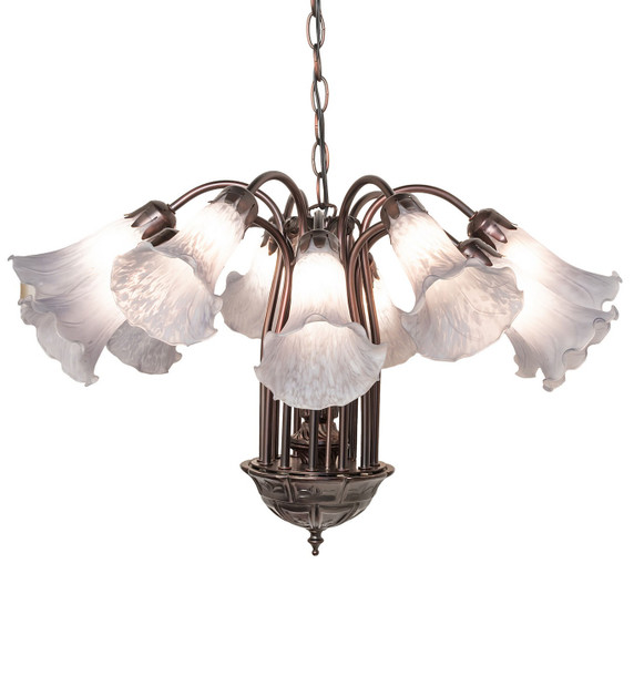 Mid. Chandeliers Glass Up by Meyda Tiffany ( 57 | 251601 Gray ) 