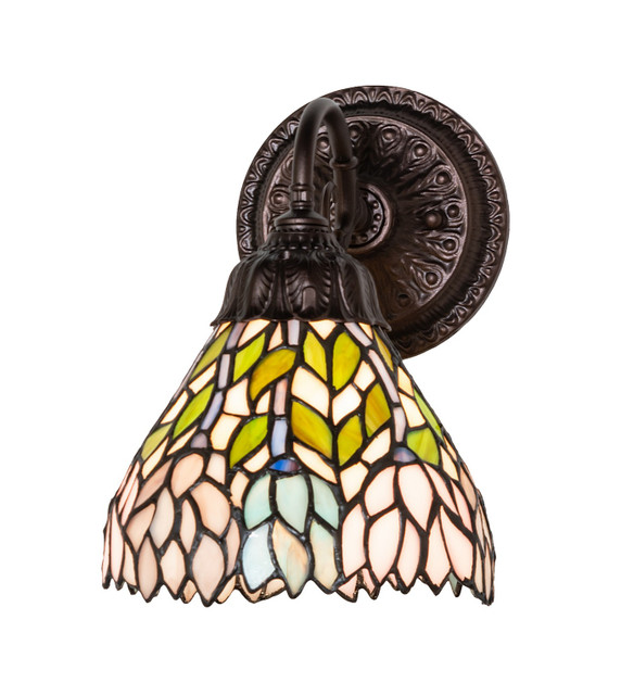 Sconces Single Glass by Meyda Tiffany ( 57 | 270875 Wisteria ) 