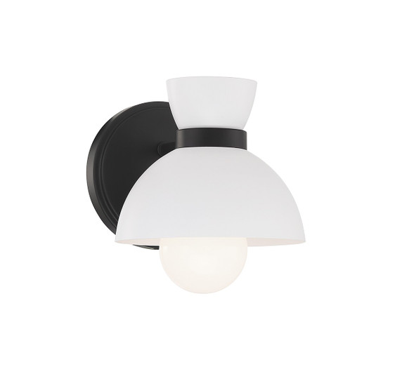 Sconces Single Glass by Meridian ( 446 | M90101MBK ) 