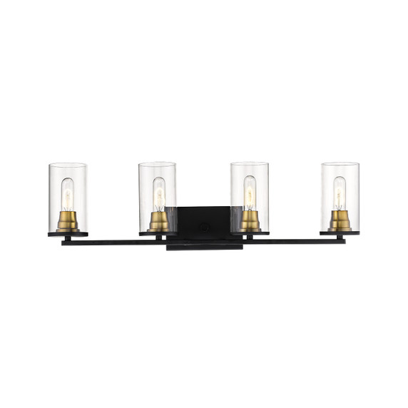 Bathroom Fixtures Four Lights by Millennium ( 59 | 3494-MB/HBZ Pasadena ) 