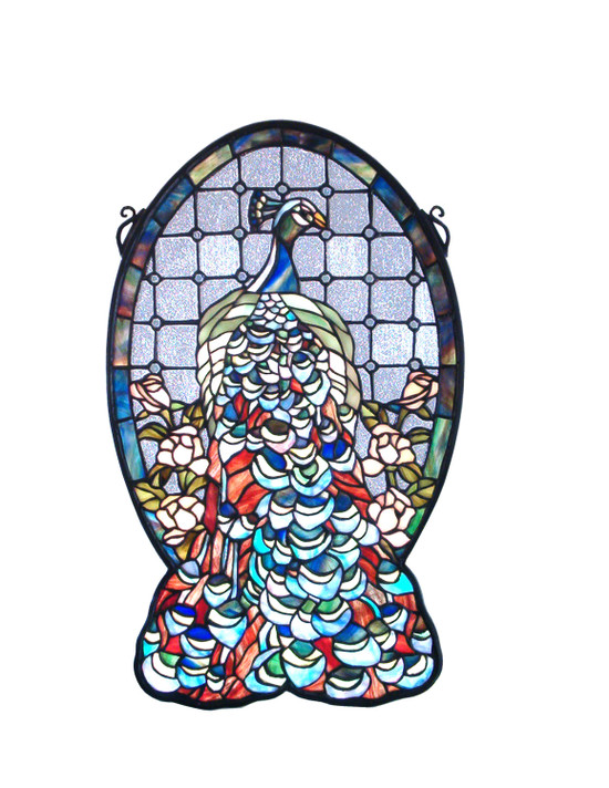 Home Accents Tiffany Windows/Wall Panels by Meyda Tiffany ( 57 | 79806 Peacock Profile ) 