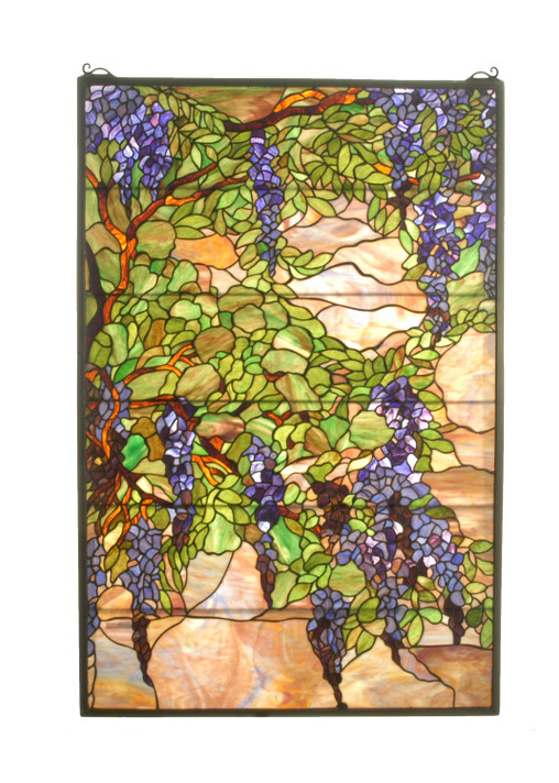 Home Accents Tiffany Windows/Wall Panels by Meyda Tiffany ( 57 | 51338 Tiffany Wisteria & Snowball ) 