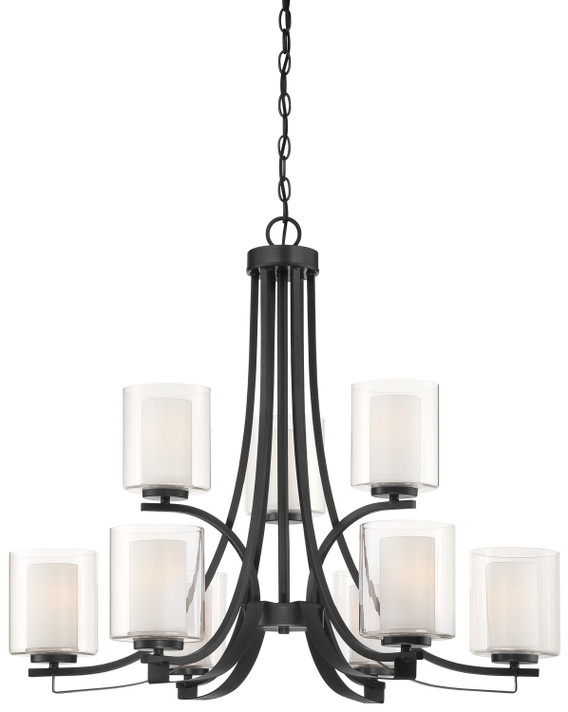 Mid. Chandeliers Glass Up by Minka-Lavery ( 7 | 4109-66 Parsons Studio ) 