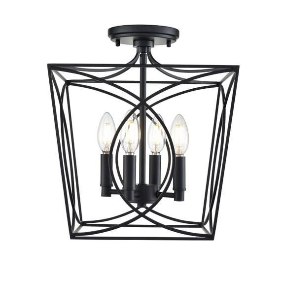 Semi-Flush Mts. Cage by Millennium ( 59 | 4004-MB Tracy ) 