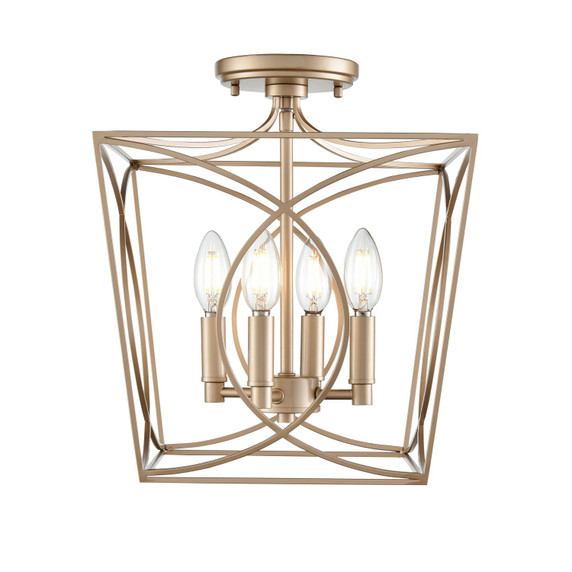 Semi-Flush Mts. Cage by Millennium ( 59 | 4004-PMG Tracy ) 