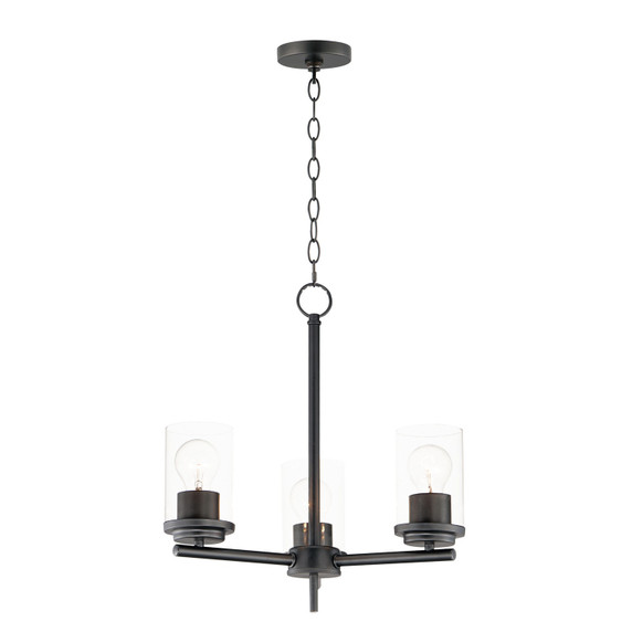 Mini Chandeliers Glass Shade by Maxim ( 16 | 10203CLBK Corona ) 