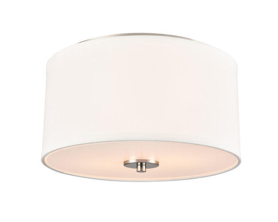 Flush Mounts Drum Shade by Millennium ( 59 | 41002-BN Guyten ) 