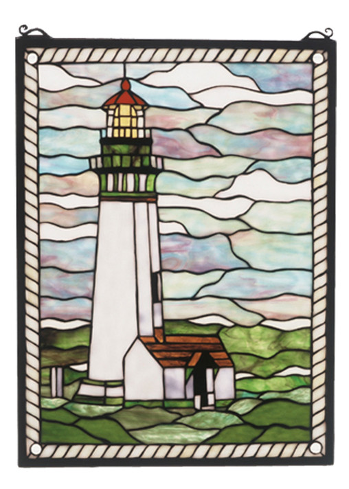Home Accents Tiffany Windows/Wall Panels by Meyda Tiffany ( 57 | 55949 Yaquina Head Lighthouse ) 