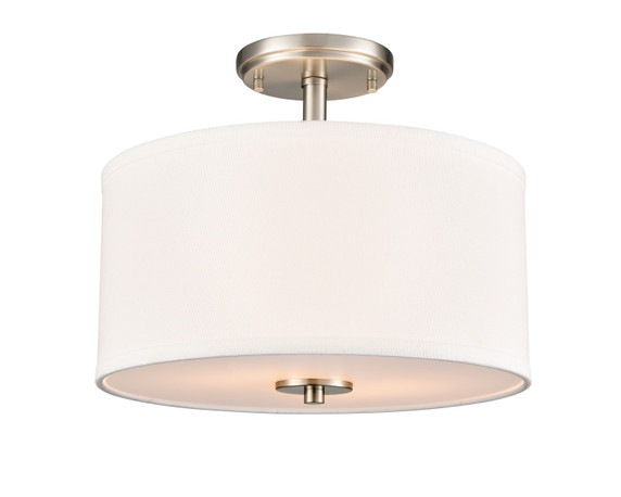 Semi-Flush Mts. Drum Shade by Millennium ( 59 | 41102-BN Guyten ) 