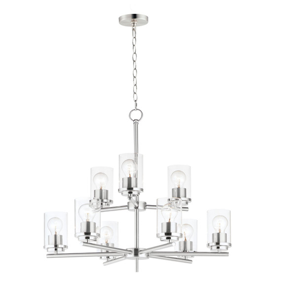 Mid. Chandeliers Glass Up by Maxim ( 16 | 10206CLSN Corona ) 