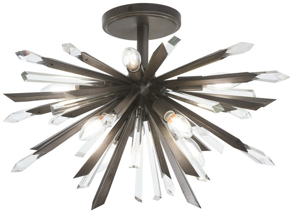 Semi-Flush Mts. Candle by Metropolitan ( 29 | N1946-766 Elsa ) 