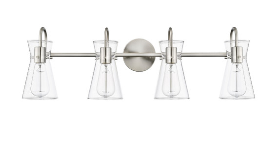 Bathroom Fixtures Four Lights by Millennium ( 59 | 21004-BN Camellia ) 