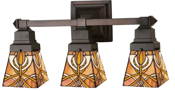Bathroom Fixtures Three Lights by Meyda Tiffany ( 57 | 31234 Glasgow Bungalow ) 
