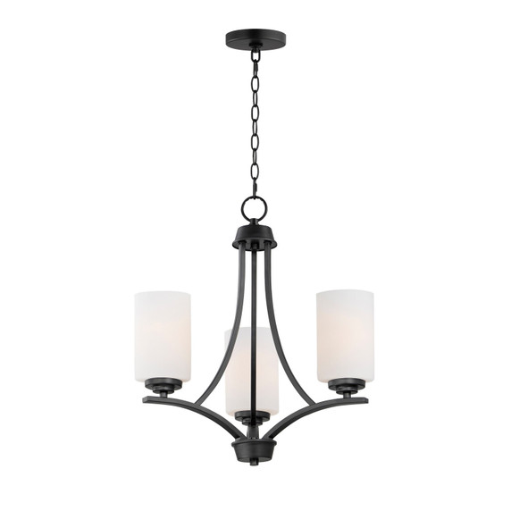 Mini Chandeliers Glass Shade by Maxim ( 16 | 20033SWBK Deven ) 