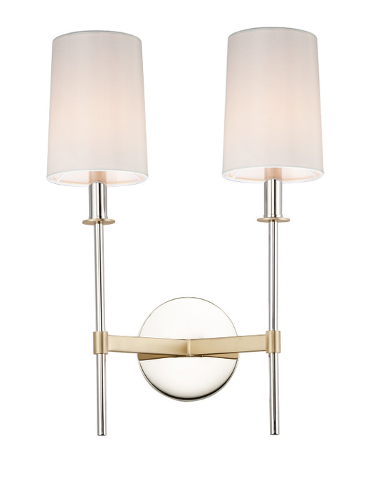 Sconces Double Candle by Maxim ( 16 | 32392OFSBRPN Uptown ) 