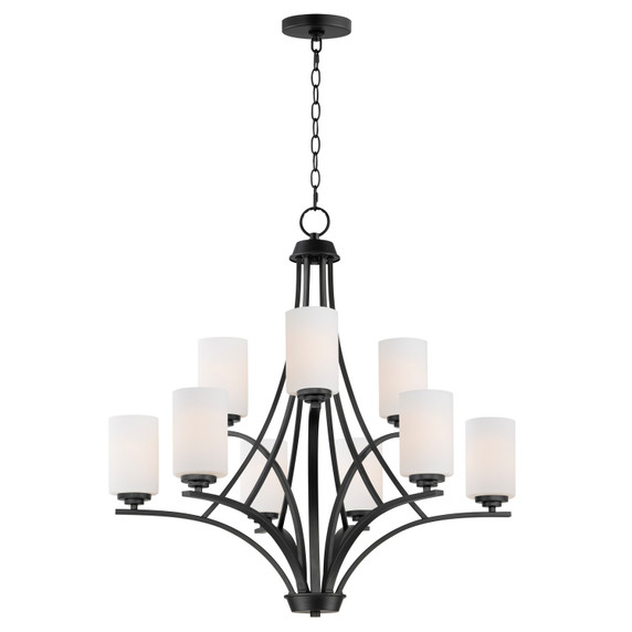 Mid. Chandeliers Glass Up by Maxim ( 16 | 20036SWBK Deven ) 
