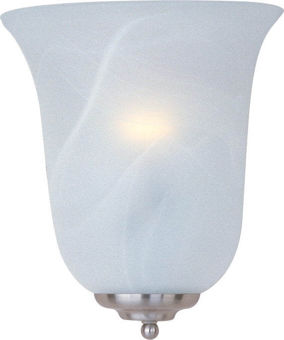 Sconces Single Glass by Maxim ( 16 | 20581MRSN Essentials - 2058x ) 