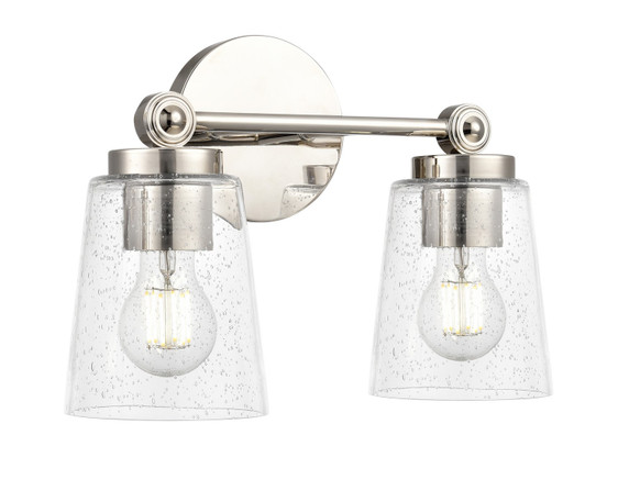Bathroom Fixtures Two Lights by Millennium ( 59 | 22002-PN Lauryn ) 