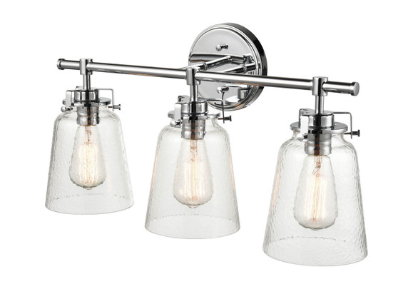 Bathroom Fixtures Three Lights by Millennium ( 59 | 4413-CH Amberose ) 