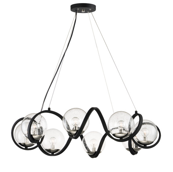 Mid. Chandeliers Glass Up by Maxim ( 16 | 35108CDBKPN Curlicue ) 