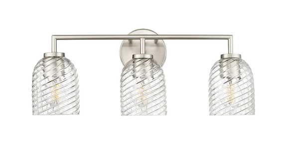 Bathroom Fixtures Three Lights by Millennium ( 59 | 22203-BN Catania ) 