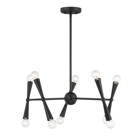 Mid. Chandeliers Candle by Meridian ( 446 | M100128MBK ) 