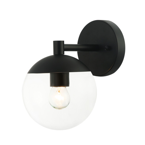 Sconces Single Glass by Maxilite ( 501 | MX 6434-07 Tuxedo-Clear ) 