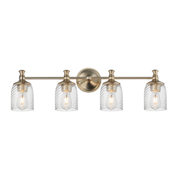 Bathroom Fixtures Four Lights by Maxim ( 16 | 21354CRSCH Swirl ) 