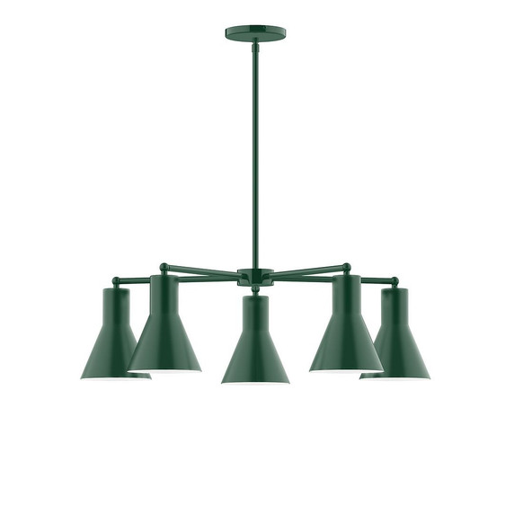 Mid. Chandeliers Glass Down by Montclair Light Works ( 518 | CHC436-42-L10 Flare ) 